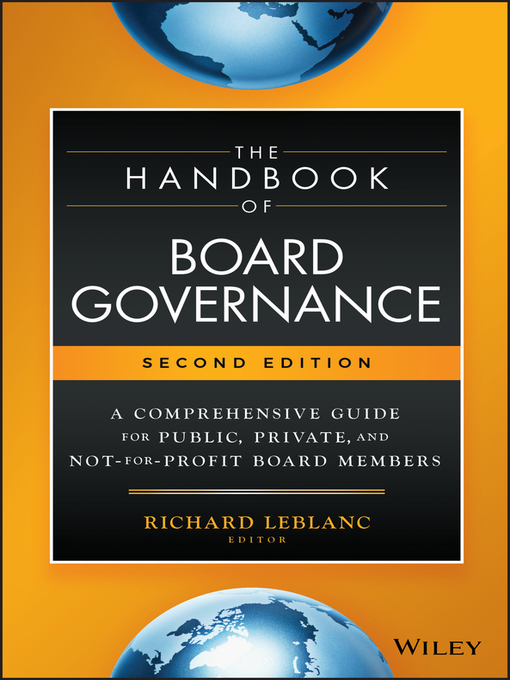 Title details for The Handbook of Board Governance by Richard Leblanc - Available